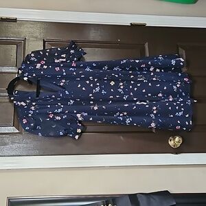 Navy floral DKNY dress
